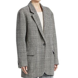 Isabel Marant Monochrome Checkered Blazer